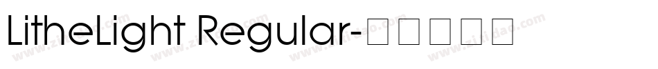 LitheLight Regular字体转换
